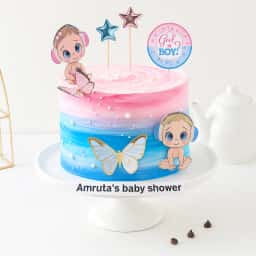 Baby Shower Gender Theme Cake