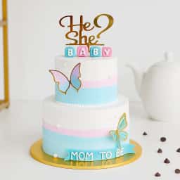 2-Tier Mom To Be Baby Shower Cake