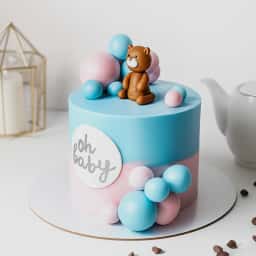 Baby Shower Ombre Cake