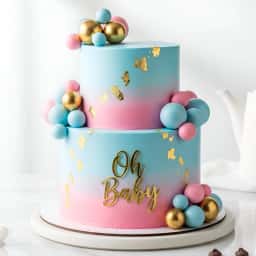 2 Tier Baby Shower Cake