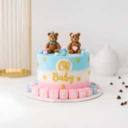 Fondant Baby Shower Cake 1Kg