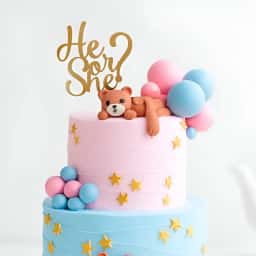 Baby Shower 2 Tier Theme Cake
