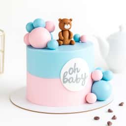 Baby Shower Ombre Cake
