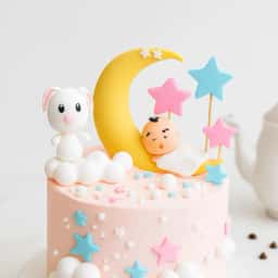 Baby Shower Moon Theme Cake