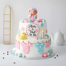 Mom & Dad to be Cake