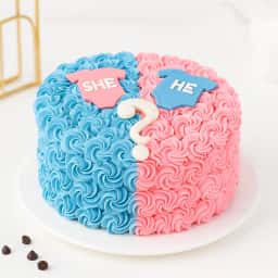 He or She Theme Cake