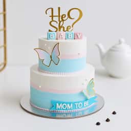 2-Tier Mom To Be Baby Shower Cake