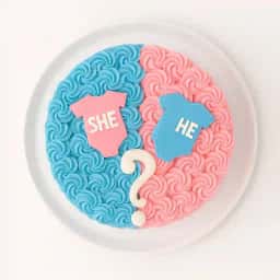 He or She Theme Cake