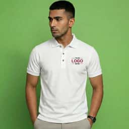 Timeless White Polo T-Shirt with Logo