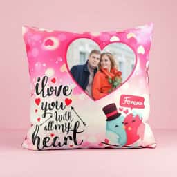 Valentines Day Customized Cushion Gift