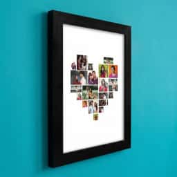 Custom Heart Shaped Photo Collage Frame