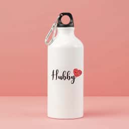 Custom Name Water Bottles for Couples