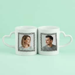 Cute Couple Kissing Mug Set
