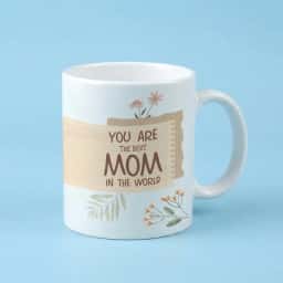 Best Mom Quote Floral Mug
