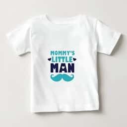 Mommys Little Man Printed T-shirt