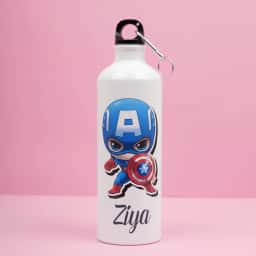 Kids Personalized Avengers Theme Bottle