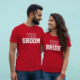 Just Married Bride & Groom T-Shirts