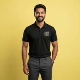 Urban Style Custom Black Polo Tee