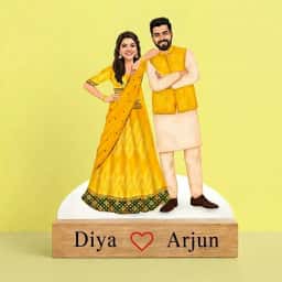 Customized Bride & Groom Caricature GIft