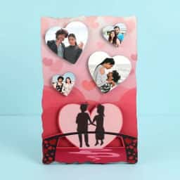 Heart Shape Couple Photo Frame
