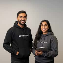 Company Name Printed Hoodie