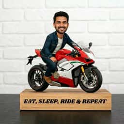 Personalised Bike Lover Caricature Figure
