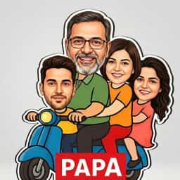 Best Dad Personalized Cartoon Caricature Gift