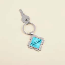 Name Printed Couple Keychain