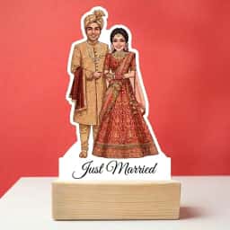 Newlywed Couple Caricature Wedding Gift