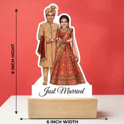 Newlywed Couple Caricature Wedding Gift
