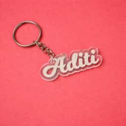 Custom Name Printed Acrylic Keychain