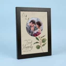 Romantic Couple Frame with Love Quote