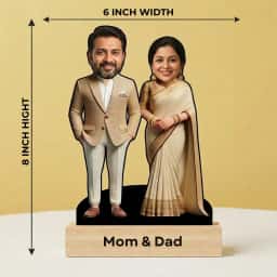 Personalized Anniversary Caricature for Parents