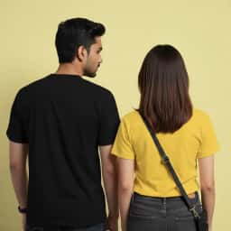 Printed Love Couple T-Shirts Combo