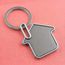 Home Sweet Home Shape Metal Keychain