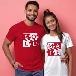 Cute Soulmate Couple T-Shirt Combo