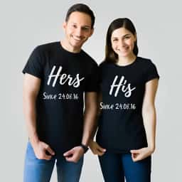 His and Her Couple T shirts