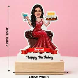 Birthday Queen Custom Caricature Gift