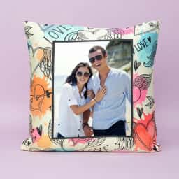 Romantic Couple Picture Cushion