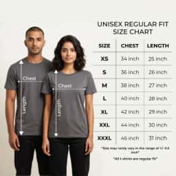 Size Chart for T-shirt