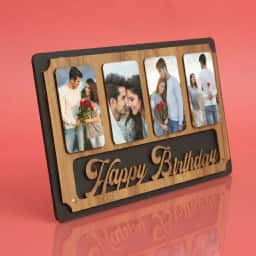 Happy Birthday Wooden Photo Frame