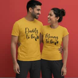 Mommy & Daddy To Be Matching T-Shirts 