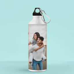 Photo Print Water Bottle for Couple