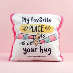 Romantic Quotes Printed Cushion