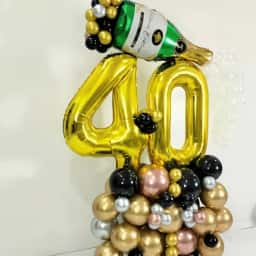 40th Birthday Balloon Bouquet