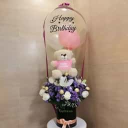 Flowers and Chocolates Balloon Bouquet