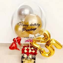 Happy Birthday Hot Air Balloon Bouquet