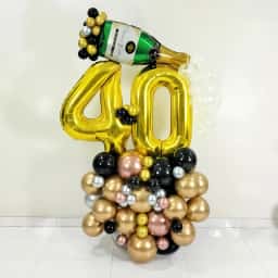 40th Birthday Balloon Bouquet