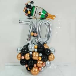 70th Birthday Balloon Bouquet