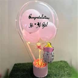 Welcome Girl Balloon Bouquet